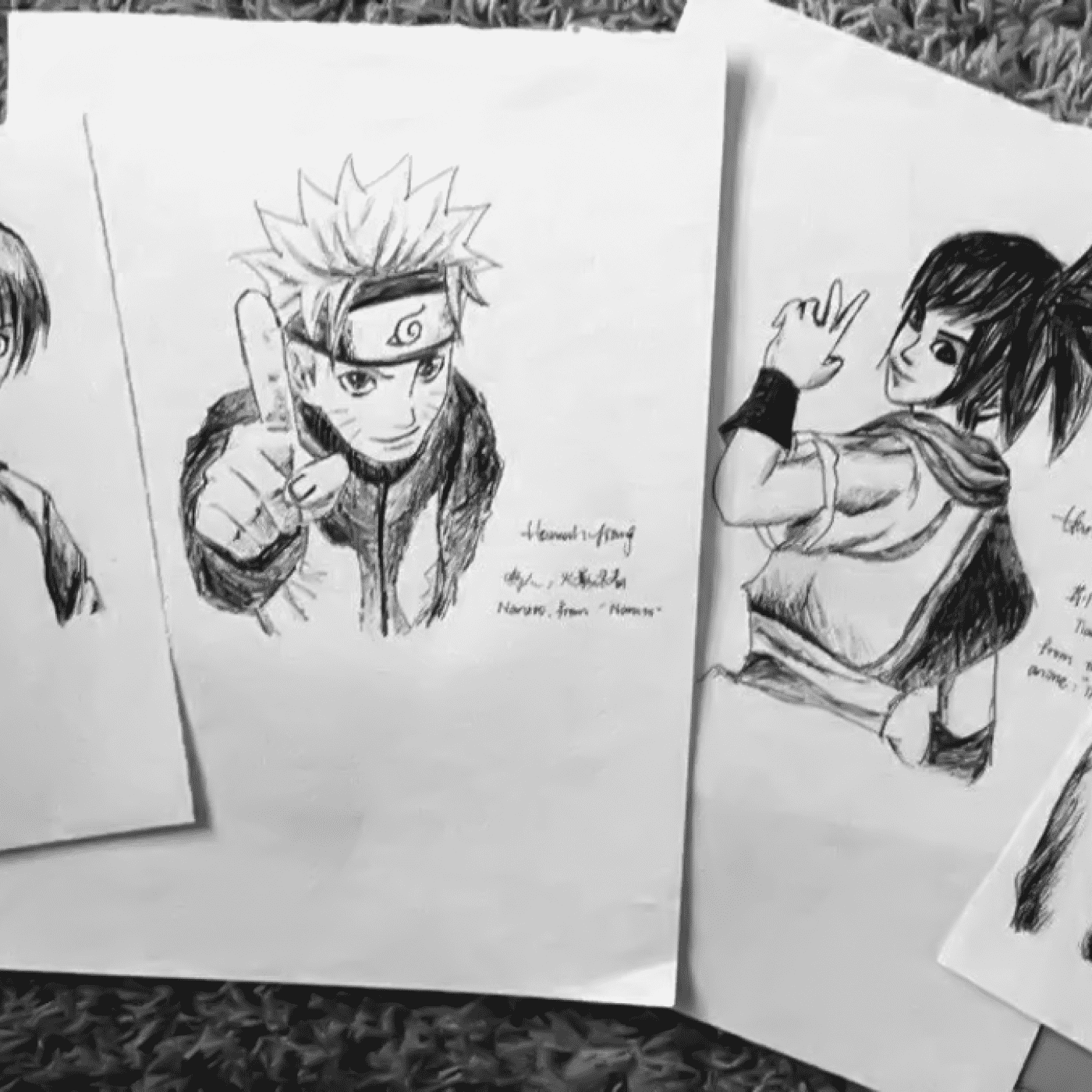 Four Favorite Anime + Characters